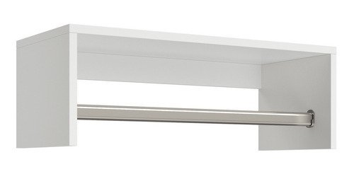 Kit 2 cabideiros aéreos Para entrada de casa Organizadora Nova Decor Cabideiro multiuso branco aéreo - 3