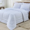 Ver imagem 1 de Edredom Dupla Face 100% Algodão Malha Queen Gran Moratta 01 Peça - Branco