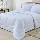 Ver imagem 2 de Edredom Dupla Face 100% Algodão Malha Queen Gran Moratta 01 Peça - Branco