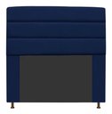 Ver imagem 1 de Cabeceira Estofada Turim 100CM Solteiro Suede Azul Marinho - D A DECOR