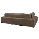 Ver imagem 5 de Sofá de Canto Retrátil e Reclinável com Molas 3,00x2,00 Le Jacke Suede Capuccino Madelina Decor