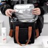 Bolsa Térmica Lancheira Alça Transversal Multiuso Moderna Reforçada Fitness Academia Trabalho - 3