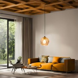 Pendente Lustre Pd1112 Ip20 Bivolt Dourado Cabo Ajustàvel - 8