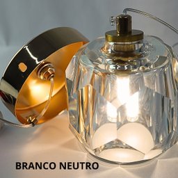 Pendente Lustre Pd1112 Ip20 Bivolt Dourado Cabo Ajustàvel - 4
