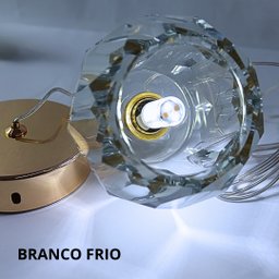 Pendente Lustre Pd1112 Ip20 Bivolt Dourado Cabo Ajustàvel - 3