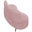 Ver imagem 7 de Sofá 2 Lugares para Sala Living 135cm Pés Palito Korah K04 Veludo Rosê - Mpozenato
