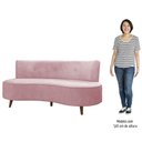 Ver imagem 5 de Sofá 2 Lugares para Sala Living 135cm Pés Palito Korah K04 Veludo Rosê - Mpozenato