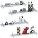 Ver imagem 1 de 4 Prateleiras Suspensa Estilo Industrial Madeira 50cm Fs Bb:branco