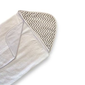 Toalha C/capuz Poliéster Estampada - Chevron