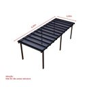 Ver imagem 5 de Kit Policarbonato Fume 6mm 8,00m X 3,00m - Perfis Naturais