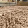 Tapete para Sala e Quarto Felpudo Cronos Casa Dona 200x240 Cm Caramelo - 2