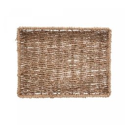 Bandeja de Sisal Rústica Decoração e Organização 34x26 Cm - 4