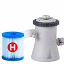 Ver imagem 3 de Piscina Intex 4.485L Estrutural Prism Cinza Capa Bomba 220v Forro Kit Limpeza