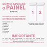 Papel de Parede 3D Painel 1M Folhas Palmeiras Marrom Vinil Jadim Realista Auto Colante Lavável - 6