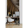 Papel de Parede 3D Painel 1M Folhas Palmeiras Marrom Vinil Jadim Realista Auto Colante Lavável - 1