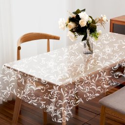 Toalha Mesa Plástico Transparente 4 e 6 Lugares 1,40x1,60 M1 - 3