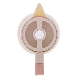 Garrafa Térmica Café Chá Nórdica Cor Bege com Cabo Bambu - 4