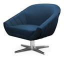 Ver imagem 4 de Kit 02 Poltronas Giovana Suede Azul Marinho