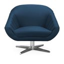 Ver imagem 5 de Kit 02 Poltronas Giovana Suede Azul Marinho