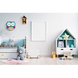 Luminária de Teto Plafon de Led Arandela Quarto Bebê Criança Coruja Bivolt:amarela Branco Quente 300 - 4