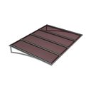 Ver imagem 1 de Toldo Fixo Policarbonato Alveolar Bronze - 2,00m X 1,00m - Estrutura Branca