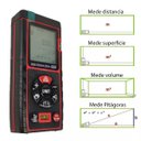 Ver imagem 3 de Trena Laser Alta Precisao 40 Metros Profissional Calculo Area Volume Polegadas In Pes Ft M² Medros Q