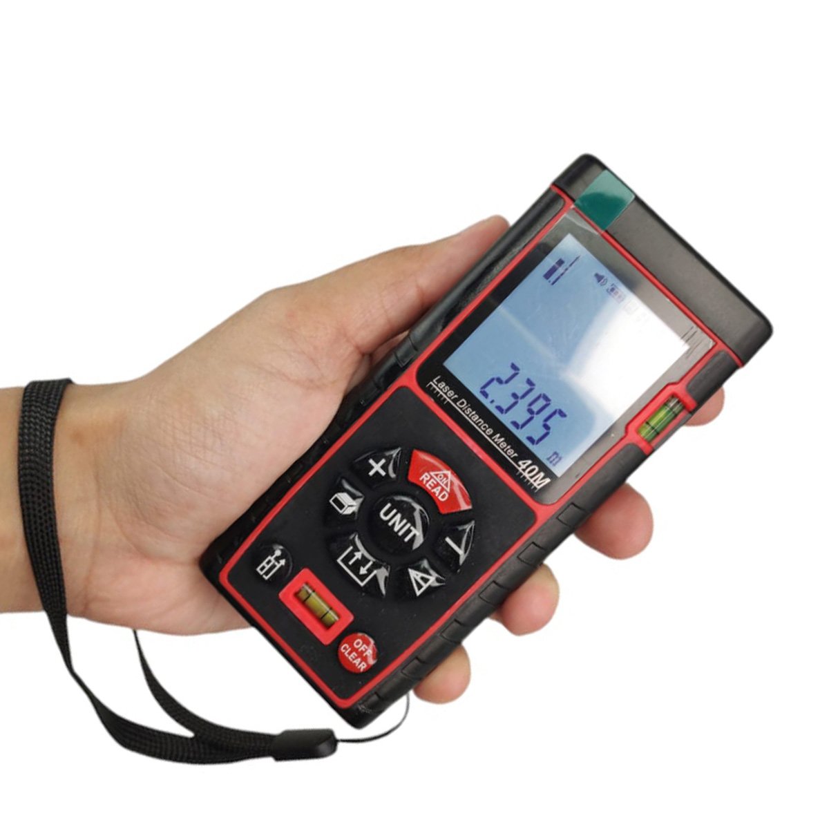 Trena Laser Alta Precisao 40 Metros Profissional Calculo Area Volume Polegadas In Pes Ft M² Medros Q - 8