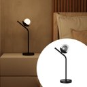 Ver imagem 3 de Abajur Luminaria de Mesa Moderno Michelle Inclinado Globo 10cm Decoração Casa Sala Quarto Escritório