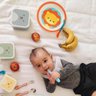 6 Pratos Infantil Buba de Criança Prato Raso Redondo 21cm Plástico Leão Animal Fun Laranja - 5