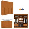Guarda Roupa Casal 100% Mdf 6 Portas 4 Gavetas Joinville Tcil - 11