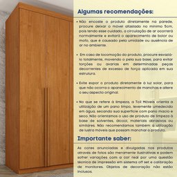 Guarda Roupa Casal 100% Mdf 6 Portas 4 Gavetas Joinville Tcil - 13