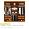Guarda Roupa Casal 100% Mdf 6 Portas 4 Gavetas Joinville Tcil - 6