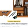 Guarda Roupa Casal 100% Mdf 6 Portas 4 Gavetas Joinville Tcil - 9