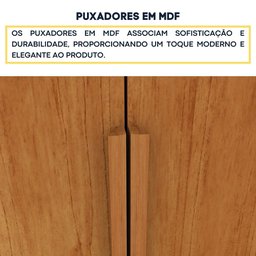 Guarda Roupa Casal 100% Mdf 6 Portas 4 Gavetas Joinville Tcil - 10