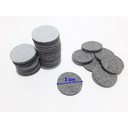 Ver imagem 5 de Kit 12 Pés de Cama Box ou Baú Queen King Tubo Preto 13cm C/ Feltro Protetor Adesivo