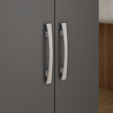Ver imagem 5 de Armario Cozinha 2 Portas 4 Prateleiras Compact - Cinza