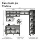 Ver imagem 3 de Armário de Cozinha Completa 240 Cm Cinza Nice Madesa 08