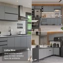 Ver imagem 5 de Armário de Cozinha Completa 240 Cm Cinza Nice Madesa 08