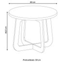 Ver imagem 3 de Mesa de centro Jasmin - Artely Cedro/OffWhite