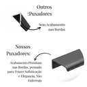 Ver imagem 4 de Puxador Drop 30cm Alumínio Sobrepor para Móveis e Gavetas Titanio