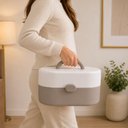 Ver imagem 4 de Bolsa Porta Maquiagem Maleta Cosmeticos 5 Compartimentos com Espelho Organizador Viagem Manicure Gav
