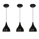 Ver imagem 1 de Luminárias pendentes balcão 3 un Preto