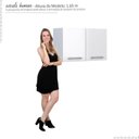 Ver imagem 2 de Armário Aéreo Lavanderia Aço Vênus 100 Cozimax Branco