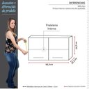 Ver imagem 3 de Armário Aéreo Lavanderia Aço Vênus 100 Cozimax Branco