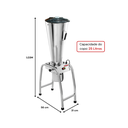 Ver imagem 2 de Liquidificador Industrial Basculante 25 Litros - Bm40 Bermar