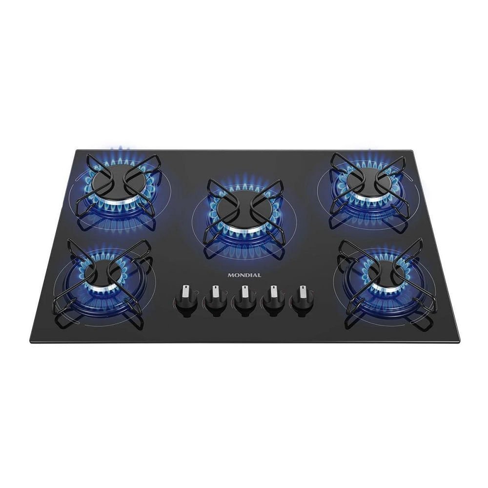 Cooktop a Gás Mondial 5 Bocas Preto Ctg-02 – Bivolt - 1