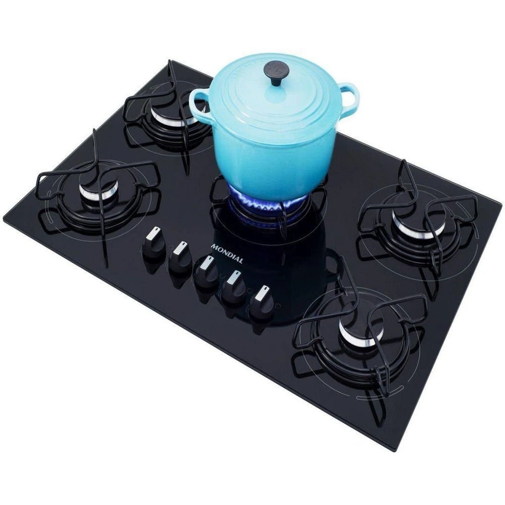 Cooktop a Gás Mondial 5 Bocas Preto Ctg-02 – Bivolt - 3