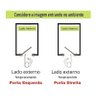 Porta Social com Postigo Vidro Boreal Alumínio Branco - Linha 25 - 210cm - 90cm - Direito - 5