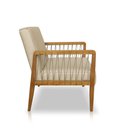 Ver imagem 4 de Poltrona Decorativa Haia Linho com Base Madeira Maciça Ssx Multicoisas Dourado