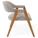 Ver imagem 7 de Kit 04 Cadeiras de Jantar e Estar Living Estofada Nadja L02 Bouclê Creme - Lyam Decor